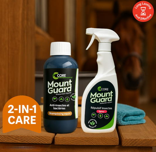 MountGuard Insect Repellent Shampoo (Blue Lavender) + Spray – Combo Pack
