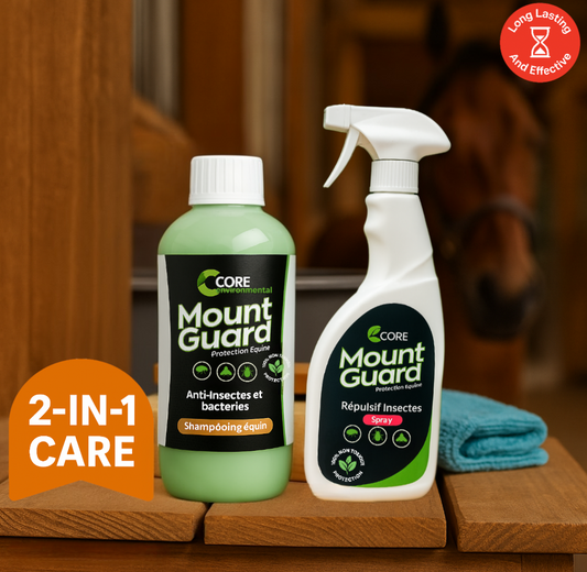 MountGuard Insect Repellent Shampoo (Mint Green) + Spray – Combo Pack